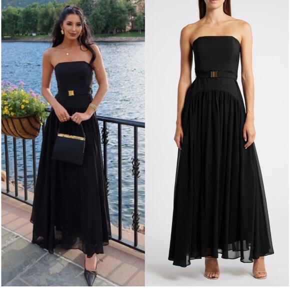 Hutch Dresses & Skirts - Anthropologie Hutch Carmel Strapless Belted Drop Waist Maxi Dress 0